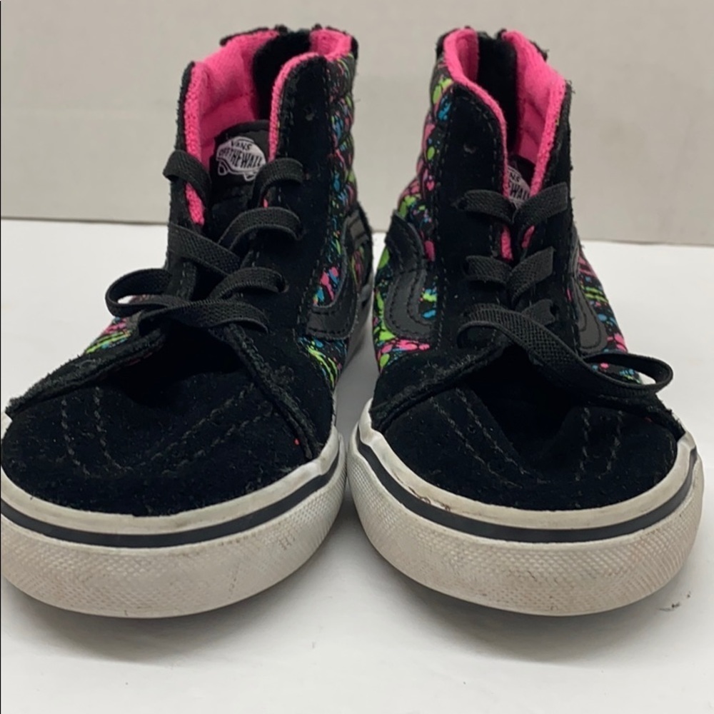 Vans 10 Toddler high-top sneakers black splashed - Picture 8 of 10